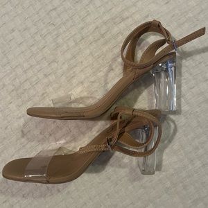 Clear heels